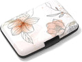 Rimilak Aluminuml Credit Card Holder,Beauty Flower | Mini Credit Card Wallet RFID Blocking Slim Metal Hard Case for Women Men by Rimilak