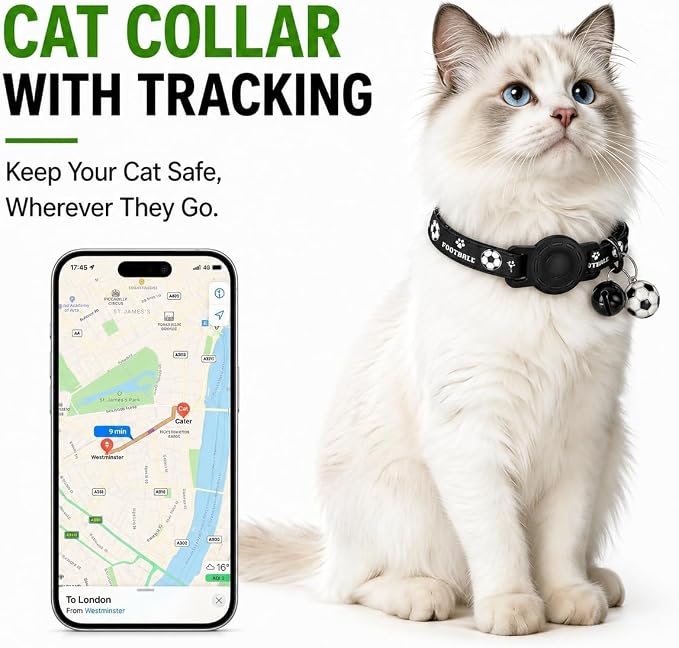 GPS Collar for Cats,Pet Tracker (Android Only) Smart tag,Waterproof Compatible with Google Find My,No Monthly Fee,Advanced Tracking Solution Smart Collar for Pet Safety Ideal Small Large Cats - Image 6
