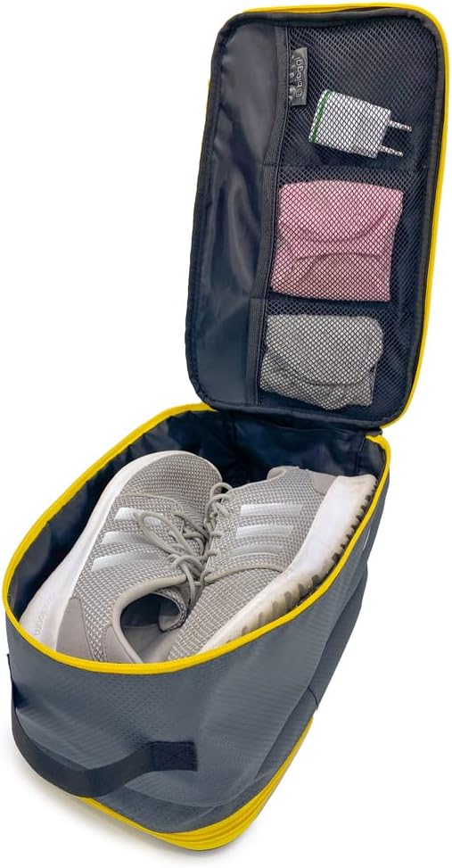 Biaggi Double Deck Compression Packing Cube –2-in-1 Expandable Travel Organizer with Integrated Shoe Cube Compartment – Lightweight Packing for Carry-On or Suitcase - Image 4