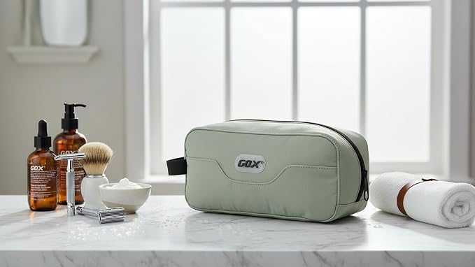 GOX Travel Toiletry Bag Dopp Kit Case for Men Multifunction Packing Organizer Pouch (Mint Green) - Image 4