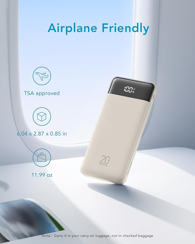 charmast Portable Charger Built-in Cables, 20000mAh Power Bank 6-Output | Travel Fast Charging Battery Pack for iPhone 17/16/15 Samsung Android, Flight-Approved, Multi-Device, USB-C & USB-A, LED % - Image 7