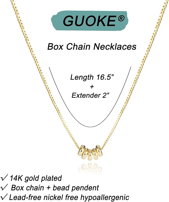Gold Necklace for Women, Dainty Charm Pendant Necklace Jewelry Gift | 14K Gold Plated, Cute, Delicate, Adults, Non Tarnish, Hypoallergenic, Accessories - Image 6