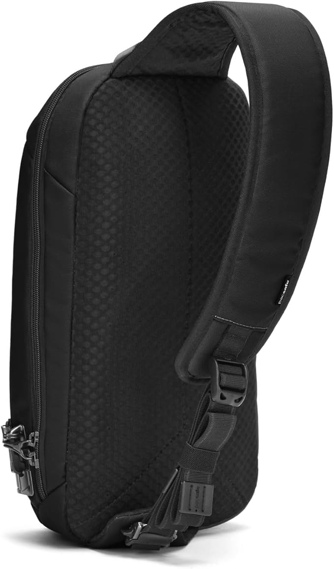Pacsafe Vibe 325 10 Liter Anti Theft Sling Bag/Crossbody-Fits 13 inch Laptop Casual Daypack, Black, One Size - Image 5