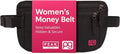 Peak Gear Women’s Money Belt - Hidden Travel Waist Pouch for Women | RFID Blocking, Slim Under-Clothes Passport Holder with PeakCharm Jewelry Pocket + 2 ReturnMe™ Recovery Tags by Peak+Gear