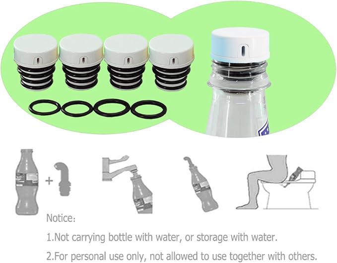 Portable Bidet for Toilet, Travel, Hiking or Camping. Compatible with Every Bottle. Ultralight - Image 3