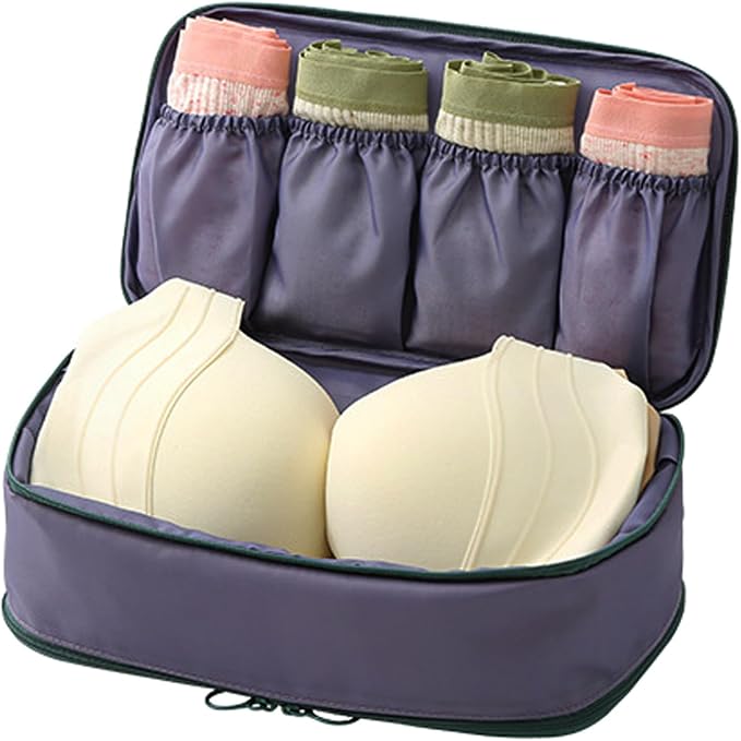 Portable Underwear Bra Storage Bag Waterproof Travel Organizers Multi-Layer Toiletry Packing Cube - Image 2