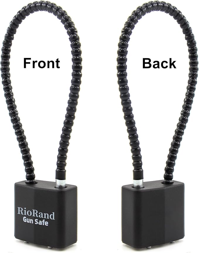 RioRand Keyed Alike Cable Gun Lock 8.5" & 15", Safety Lock Compatible with Pistols, Rifles & Shotguns for Home & Firearm Storage - Image 5