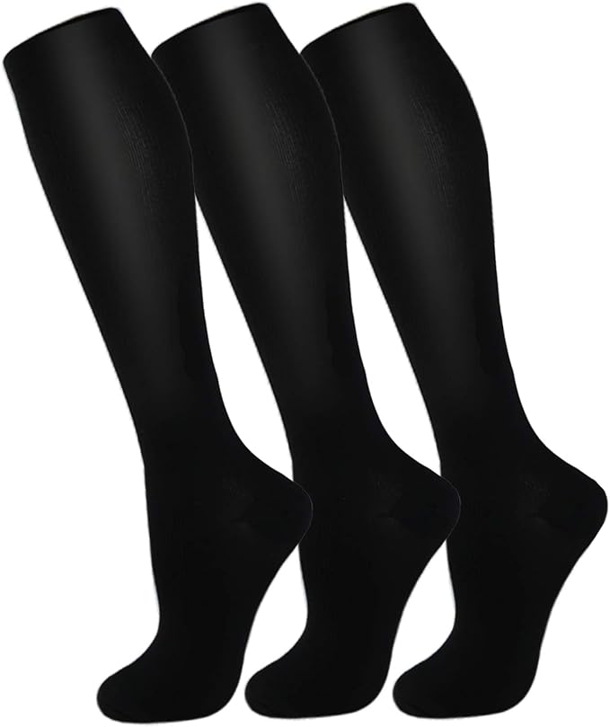 FuelMeFoot 3 Pack Copper Compression Socks - Compression Socks Women & Men Circulation - Best for Medical,Running,Athletic by FuelMeFoot