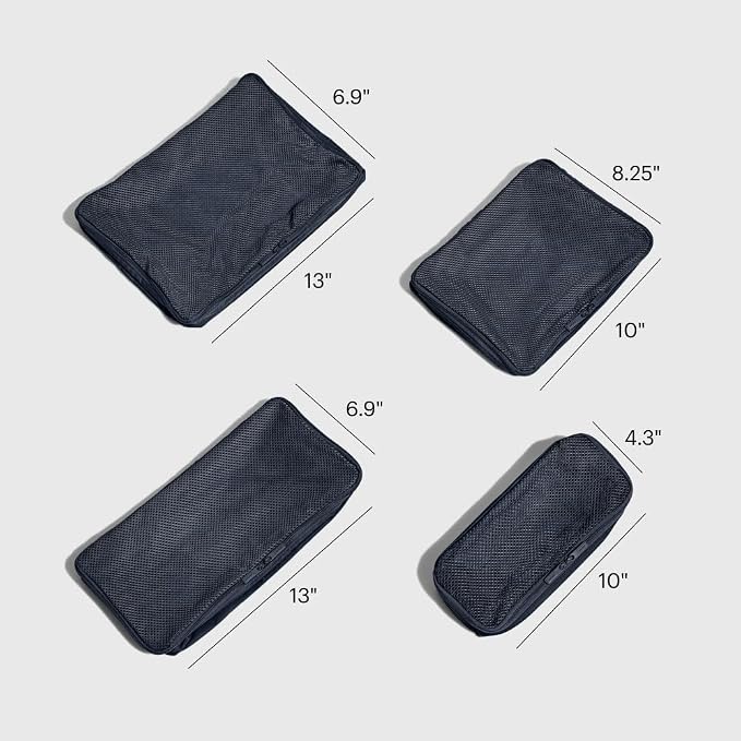 Away Insider Packing Cubes Set of 4, Lightweight Travel Luggage Organizers | 4-Piece Packing Cube Set for Suitcases, Carry-On Bags & Luggage, Lightweight Travel Organizers for Packing, Navy Blue - Image 2