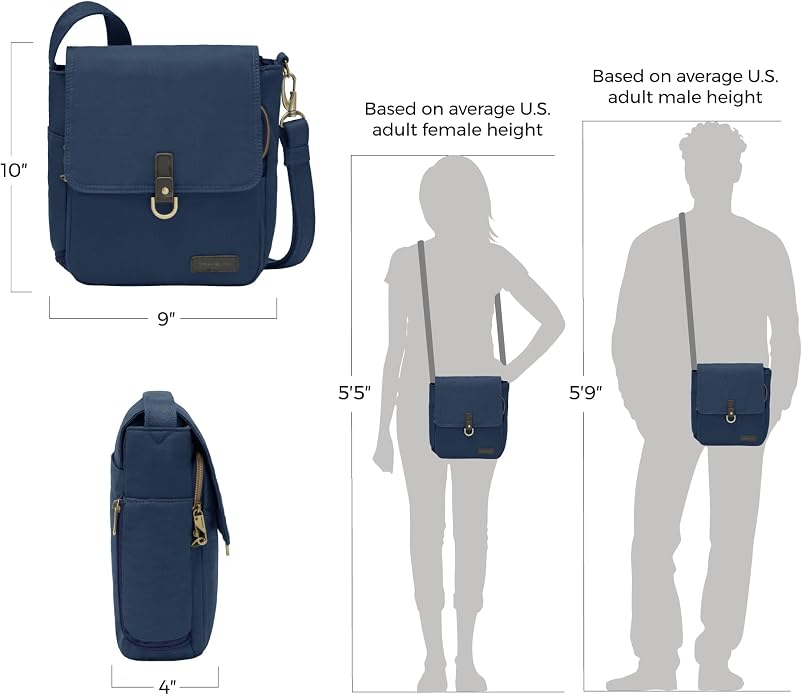 Travelon Anti-Theft Courier Tour Bag - Image 2
