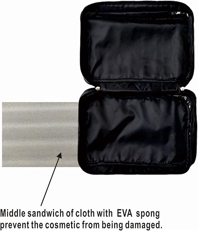 All-Purpose Household Travel Organizer Accessory Toiletry Cosmetics Makeup Hanging Shaving kit Bag-Black - Image 2