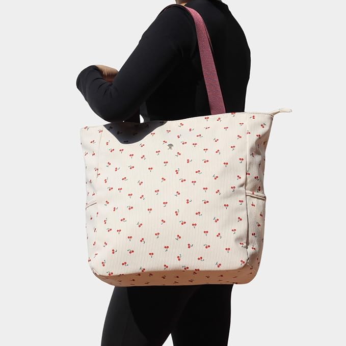 ESVAN Original Floral Water Resistant Large Tote Bag Shoulder Bag for Gym Beach Travel Daily Bags Upgraded - Image 6