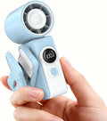 Clip-On Portable Fan for Strollers Travel, Rechargeable Turbo Personal Fan | Clip to Bag Strap Hat Stroller Shirt Desk Car Seats, Small 4 Speed 360° Rotate, Led Display, Turbo 13500RPM, Travel Essential by CoolnessRedefined