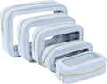 YOPCDJ 5PCS Diaper Bag Organizer Pouch Set, TSA Approved Toiletry Bag，Clear Waterproof TPU Makeup Bag Set Travel Organizer Bags for Women and Kids by YOPCDJ