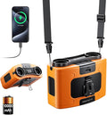 Doublepow 10000mAh Portable Waist Fan, Personal Dual Waist Fan, Clip On Belt Hanging Neck, Dual Motor 20H&10 Speed 16000RPM Strong Airflow, USB Rechargeable Fans, for Outdoor Work Travel(K60-Orange) by Unknown