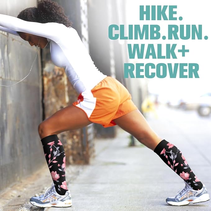 Compression Socks for Women & Men Circulation(6 pairs)-Graduated Supports Socks for Running, Athletic Sports - Image 4