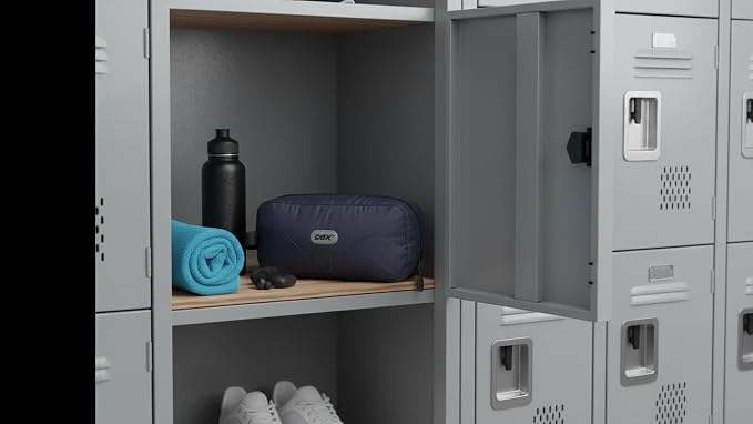 GOX Travel Small Toiletry Bag for Men Nylon Dopp Kit Medicine Bag Organizer Pouch Shave Kits for Teens Bathroom Compact Navy 9.8 * 4.3 * 3.3 Inches - Image 4