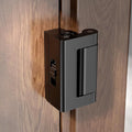 Black Adjustable Home Security Door Reinforcement Lock | Child proof Safety Door Latches,Security Device for Enhanced Safety,for Home,Hotels,Apartments Prevents Unauthorized Entry by INIRET