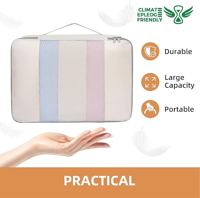 BAGAIL 6 Set/8 Set/10 Set Packing Cubes Various Sizes Packing Organizer for Travel Accessories Luggage Carry On Suitcase - Image 7