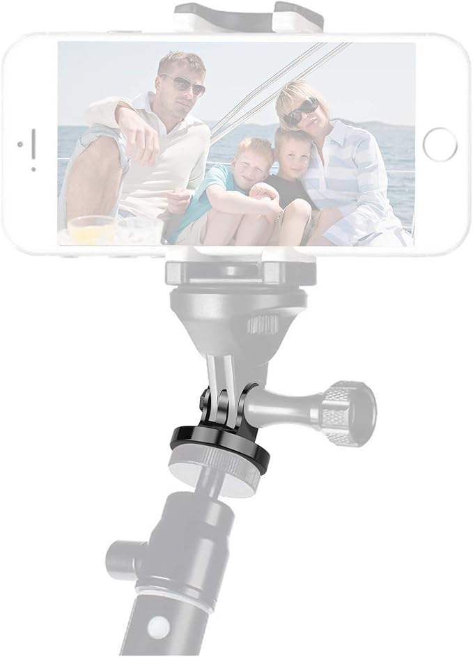 ChromLives 1/4 Tripod Mount Adapter Compatible for Gopro, 2 Pack 1/4 20 Aluminum Adapter Mount for Tripod Compatible with Gopro Hero 11,10, 9, 8, 7, 6, 5, 4, 3+, 3, 2, 1 HD, DJI Osmo Action and More - Image 5