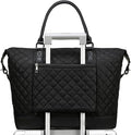 Bluboon Travel Tote Bags with Zipper Ladies Canvas Bag Weekender Overnight Bag for Women Carry on Duffel Bag Trolley Sleeve by BLUBOON