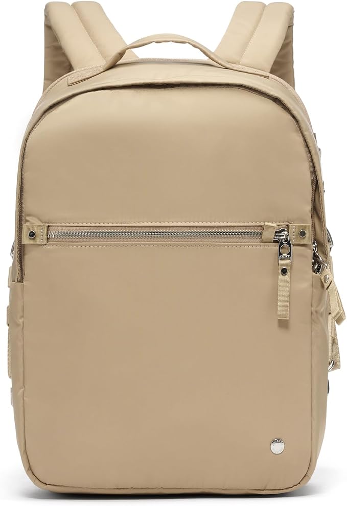 Pacsafe W 10L Anti Theft Backpack, Taupe by Pacsafe