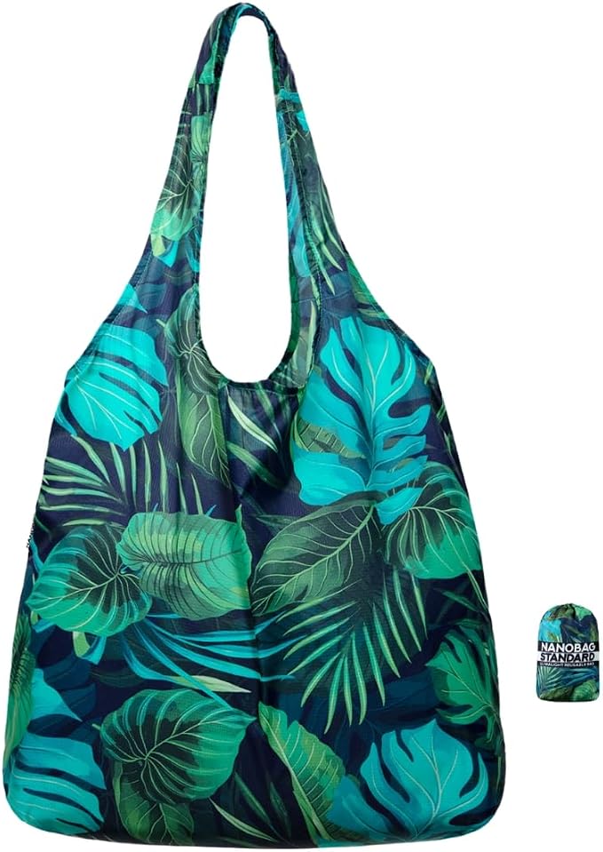 Nanobag Standard 19L Tote Foldable Packable Reusable Grocery Shopping Bag | 0.9 oz Premium Portable Collapsible Ultralight Pocket-Sized for Everyday Use & Travel by Nanobag