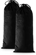 2 Pcs Single Shoe Bags for Travel, Velvet Bag, Black Beauty, 17.3x8.6 Inch | Washable & Reusable Travel Shoe Bags, Dustproof Shoe Bags with Drawstring Closure, Suitable for Travel, Home Storage by WelcometoFantasyLife
