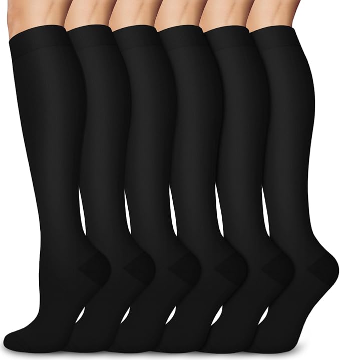 Aoliks Medical Compression Socks for Women & Men, Support Knee High Socks for Running,Nurses,Travel by Aoliks