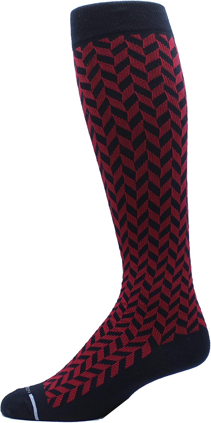 Dr. Motion 4 Pairs Men's Athletic Traveler Graduated Compression Knee High Socks - Image 2