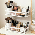 2pc Cosmetic Storage for Dresser Vanity and Bathroom Countertop, Detachable Storage Rack,No Drill Shelves for Wall, Cosmetic Display Case by Unknown