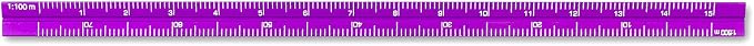 Alumicolor 3610-3 Aluminum Combination Pocket Scale, 6IN, Purple - Image 4