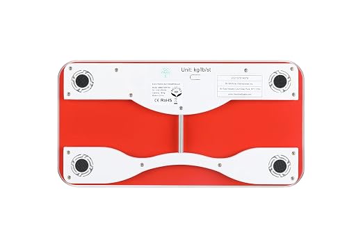 NewlineNY 700 Series Mini Travel Digital Bathroom Scales (no Sleeve) (Red) - Image 6