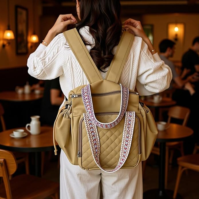 Travel Duffel Bag Weekender Bags for Women, Expandable Tote Handbag Diaper Bag Backpack Shoulder Bag for Car Work Daily - Image 7