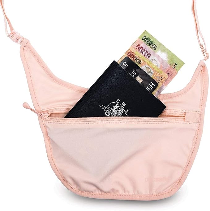 Pacsafe Coversafe S80 Anti-Theft Secret Body Pouch, Orchid Pink - Image 3