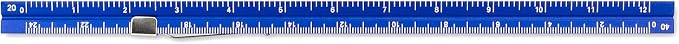 Alumicolor Aluminum Engineer Pocket Scale With Clip, 6IN, Blue - Image 3