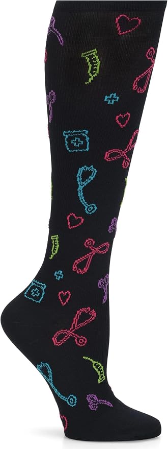 Nurse Mates Women's Calf Socks | 12-14 mmHg Compression | Superior Support & Comfort | 1 Pair by Nurse+Mates