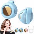 Portable Silent Mini Bladeless Fan Clip On, Small Fan Clip on for Shirt & Waist, Adjustable 3-Speed Suspended Whirlwind Fans, For Outdoor & Travel & Office, Travel Accessories, Gift (Light Blue) by Unknown