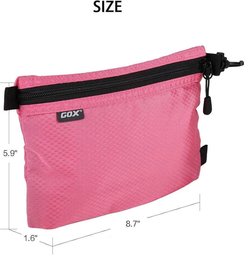 GOX Small Toiletry Bag for Men Bulk Cosmetic Bag Dopp Kit Carry On Zipper Pouch Organization Nylon Small Packing Sack Water Repellent - Image 4