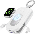 RORRY CharmGo Portable Charger, 20000mAh PD 30W Portable Charger Power Bank | Built-in Cables, Fast Charging Keychain Portable Battery Pack, Travel Essentials for iPhone, Apple Watch, iPad by RORRY