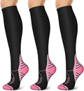 3 Pack Compression Socks - Compression Socks Women and Men, 15-20mmHg, Best for Nurses, Travel, Pregnancy by Unknown