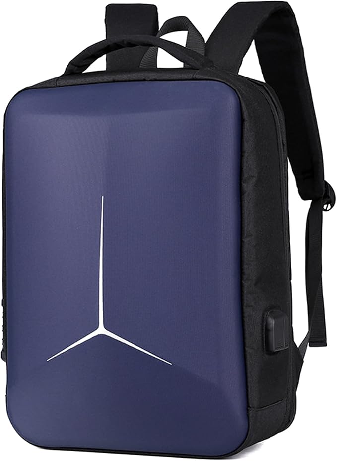 FANDARE Anti-theft Laptop Business Backpack Durable Backpack with USB Daypack 180-degree opening Travel Cabin Rucksack Work Bag Water Resistant Rucksack Work for Men & Women Blue by FANDARE