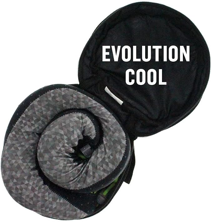 Cabeau Deluxe Travel Neck Pillow Case Premium Compact Carrying Case, Compresses Pillow in Half - Quick-Release Clasp Attaches to Carry-On Bags - Mesh Pocket Holds Travel Accessories, Black, Red, Red - Image 6