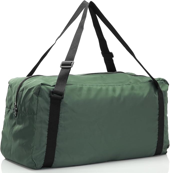 HOLYLUCK Foldable Travel Duffel Bag For Women & Men Luggage Great for Gym (Army Green) - Image 2