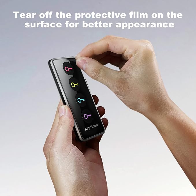 Key Finder Locator with Sound, 100ft RF Item Tracker Tags with LED Light, 80dB+ Loud Beep Wireless Remote Finder for Keys, Wallets, TV Remotes, Phones – 4 Receivers, Easy for Seniors - Image 8