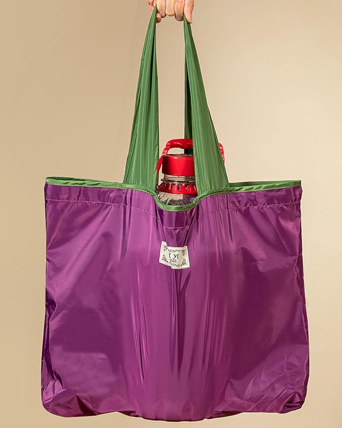 Everyday Reusable Grocery Bag, Lightweight Foldable Tote with Comfortable Handle for Daily Errand, Travel, Car Use - Image 7