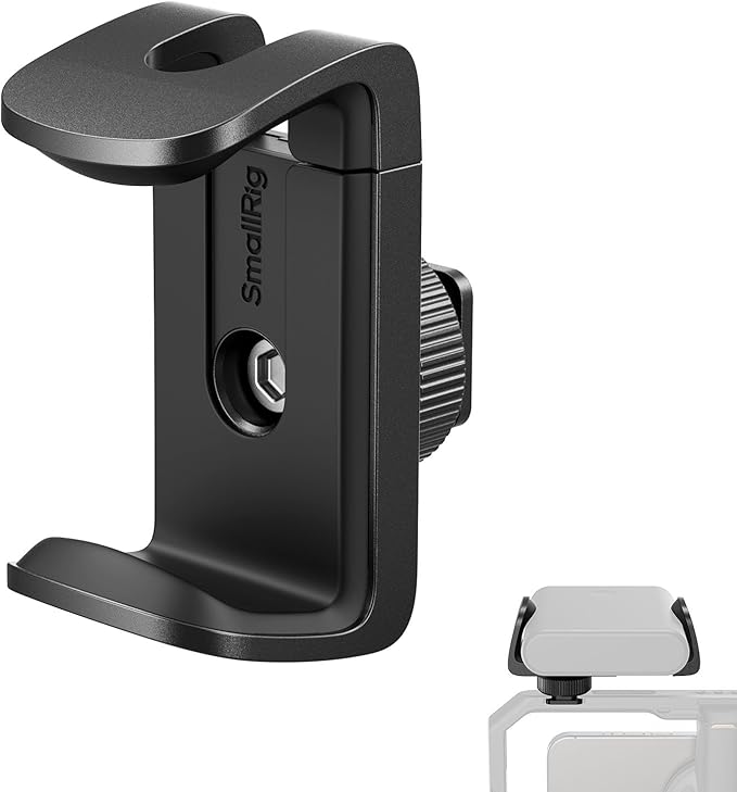 SMALLRIG Power Bank Holder with Cold Shoe Mount for Camera, Phone Cage | Adjustable Mount for Power Banks, attaches to Cameras, Phone Cages, and Handles by SmallRig