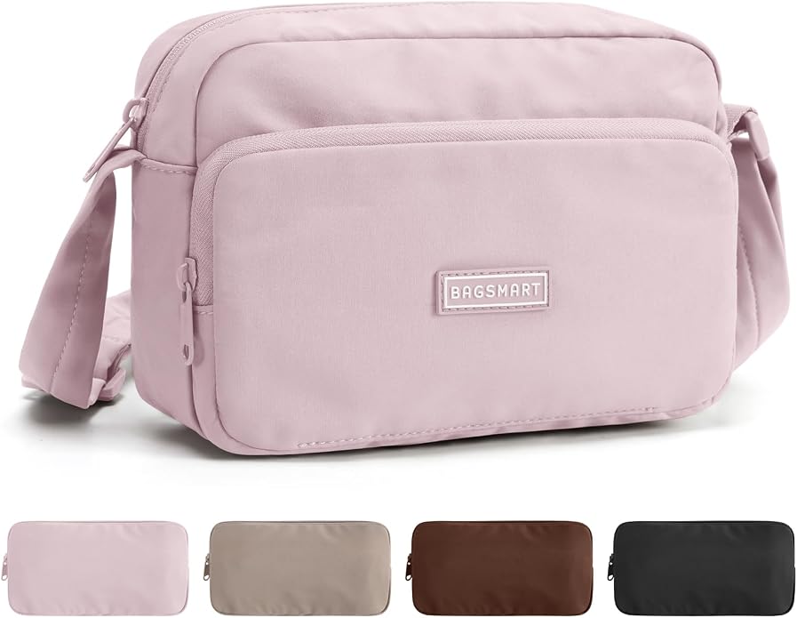 BAGSMART Mini Foldable Crossbody Bags for Women, Cute Travel Purses | 2.4L mini for daily travel campus, water-resistant sling bag, cute travel purse, classic shoulder bag - Image 9