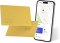 2026 [Apple MFi Certified] (iOS Only) Wallet Tracker Card, Rechargeable Thin Finder, Works with Apple Find My (iOS Only), Item Locator for Luggage Tags, Passports, Phone (Yellow-for iOS, 1) by eirix