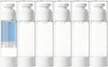 Clear Airless Pump Bottles, Vacuum Travel Cosmetic Containers | 2.7OZ/80ML 6Pack Lotion Dispenser Pump Bottles; For Cream, Foundation & Skincare Cosmetics; With Labels & Wooden Sticks by GIVITASOT